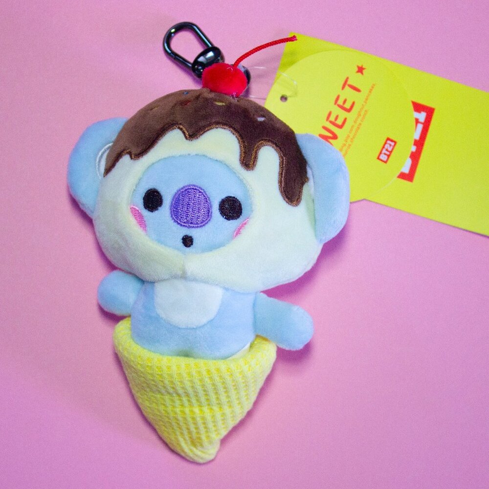 BTS BT21 KOYA Ice Cream Sweet Plushie Keyring Keychain RM Namjoon